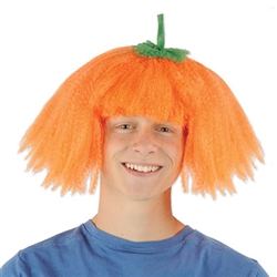 Be the prettiest pumpkin on the block with our one-size-fits-most pumpkin wig.The pumpkin wig is a vibrant orange color to make you the best looking "Jackie"-o-lantern at the party!