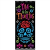 The Day Of The Dead Door Cover is made of all weather plastic and measures 30 inches wide and 6 feet tall. Features a skull and flowers in the traditional vibrant colors. Contains one (1) per package.
