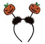 Glittered Jack-O-Lantern Boppers