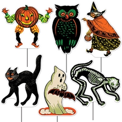 All Weather Vintage Halloween Yard Signs