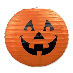 Jack-O-Lantern Paper Lanterns (3 Paper Lanterns Per Package)