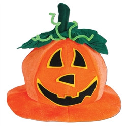 Plush Jack-O-Lantern Hat