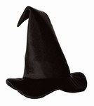 Satin-Soft Black Witch Hat