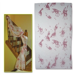 Bloody Handprints Cloth Decoration