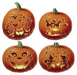 Carved Pumpkin Cutouts