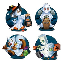 Ghost Kids Cutouts (4/pkg)