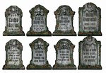 Tombstone Cutouts (4/Pkg)
