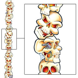 Jointed Stack-O-Skulls, 7 feet tall