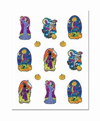 Clear-Sheet Spooky Spirit Stickers (2 sheets/pkg)