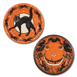 Vintage Halloween Plates (8/Pkg)