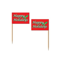 Holiday Flag Picks (50/pkg)