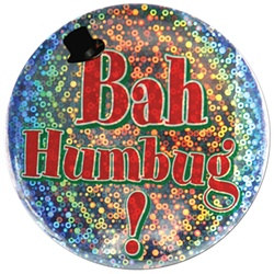 Bah Humbug Button