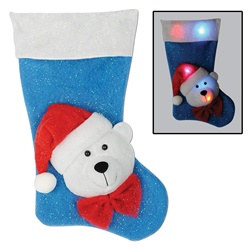 Light-Up Polar Bear Stocking