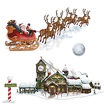 Santa's Sleigh and Workshop Props