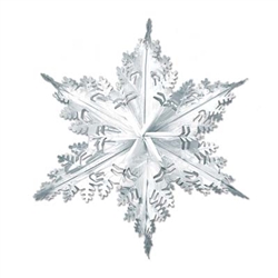 Silver Metallic Winter Snowflake