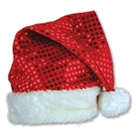 Red Sequin Santa Hat