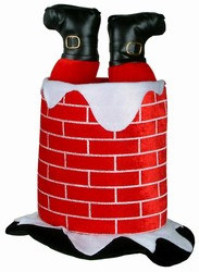 Plush Santa Chimney Hat