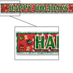 Metallic Happy Holidays Banner
