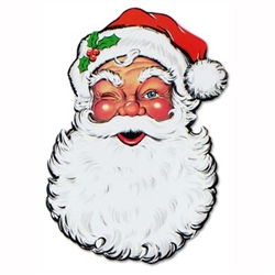 Santa Face Cutout