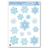 Crystal Snowflake Window Clings (15/sheet)