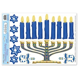 Hanukkah Activity Wall Clings (17/sheet)