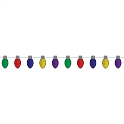 Christmas Light Bulb Streamer