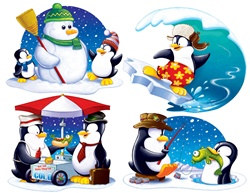 Penguin Cutouts (4/pkg)