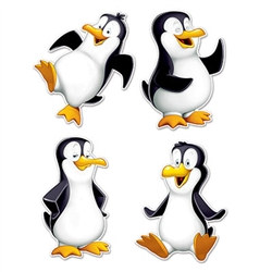 Penguin Cutouts (4 pcs/pkg)