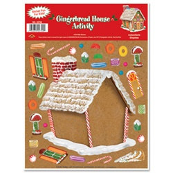 Gingerbread House Sticker Activity