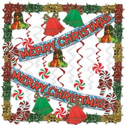 Merry Christmas Metallic Decorating Kit (29 Pcs)