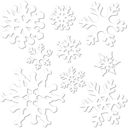 Snowflake Cutouts (9/pkg)