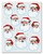 Santa Face Stickers (4 sheets/pkg)