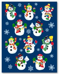 Snowman Stickers (4 sheets/pkg)