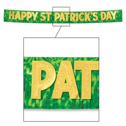 Metallic Happy St. Patrick's Day Banner
