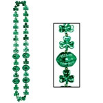 Shamrock Beads with Kiss Me Lips