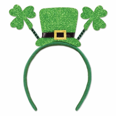 Glittered Shamrock Boppers w/Top Hat