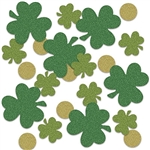 You'll spread the Luck of the Irish when your spread this Shamrock & Coin Deluxe Sparkle Confetti on the tables at your St. Patrick's Day celebration!  Add sparkle, fun and interest to table settings, centerpieces and more with this sparkly favorite.