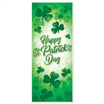 Show your Irish and be the envy of the neighborhood with this great looking Happy St. Patrick's Day door cover.  The door cover measures 30 inches wide by 6 feet long, perfectly sized to dress up any door in your house!  Easy to hang, all weather.