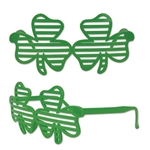 Get ready to party hard on St. Patrick's day with these Shamrock Shutter Glasses. These fun, festive glasses will accent the rest of your St. Patty's outfit and make for a truly unforgettable party. Comes one pair of glasses per package.
