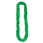 Green Soft-Twist Poly Leis