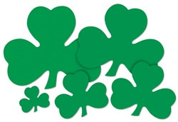 Green Shamrock Cutout (12 inch)