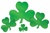 Green Foil Shamrock Cutout (12 inch)