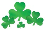 Green Foil Shamrock Cutout (12 inch)