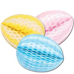 Striped Tissue Egg, 18 inch