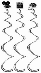 Filmstrip Whirls (3/pkg)