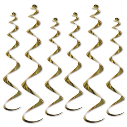 Twirly Whirly - Gold (6/pkg)