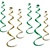 Green and Gold Twirly Whirlys (6/pkg)