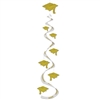 Gold Graduation Cap Whirls (3/pkg)