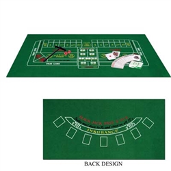 Felt Blackjack and Craps Set