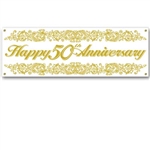 50th Anniversary Sign Banner